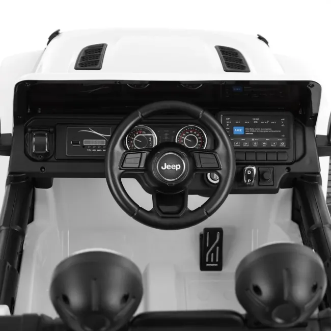 JEEP WRANGLER RUBICON WHITE - Masina de jucarie cu baterie