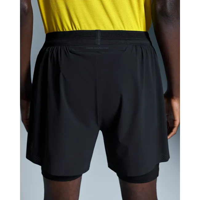 Pantaloni scurți 2in1 On 5" Performance - negru | alergare
