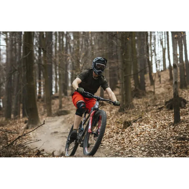 Pantaloni Force Blade MTB cu sub-pantaloni cu bazon rosu S