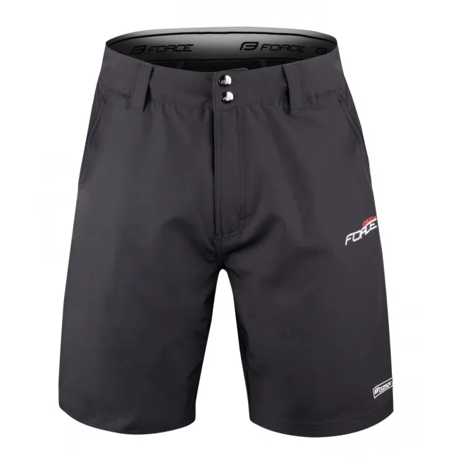 Pantaloni Force Blade MTB cu sub-pantaloni cu bazon Negru M