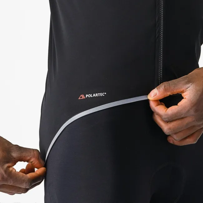 Jacheta de ploaie Castelli Ultra Rain Cape, pentru barbati, negru/argintiu reflex, XL