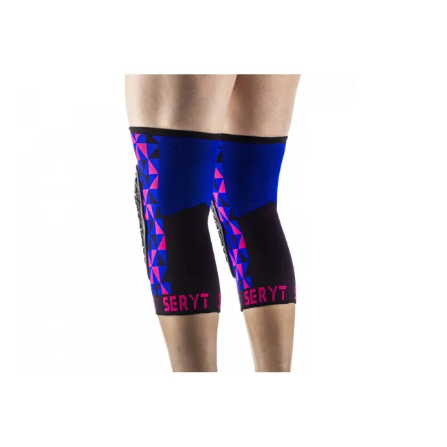 Protectii genunchi Seryt Arlecchino Pink Blue M