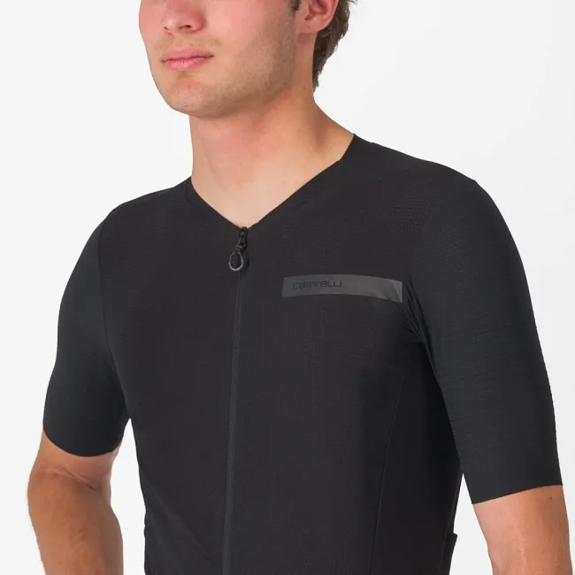 Tricou cu maneca scurta Castelli Premio EVO, pentru barbati, negru deschis/negru, L