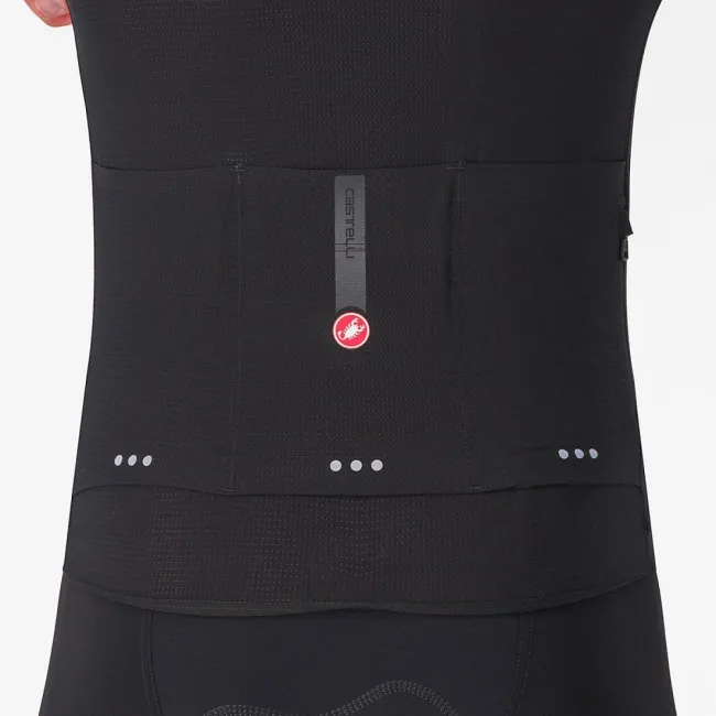 Tricou cu maneca scurta Castelli Premio EVO, pentru barbati, negru deschis/negru, L