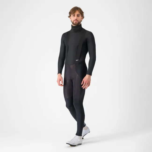 Bluza de corp cu guler Castelli Flanders Neck Warm Negru S