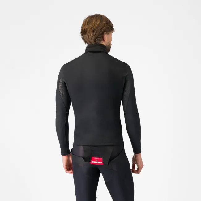 Bluza de corp cu guler Castelli Flanders Neck Warm Negru S