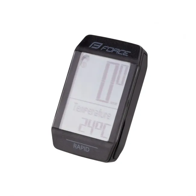 Ciclocomputer Force RAPID 15F fara fir, negru