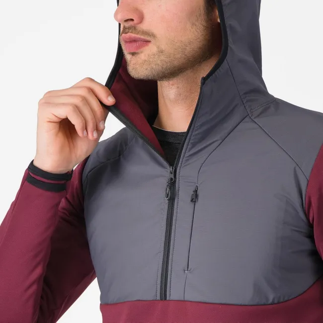 Hanorac Castelli UNLTD Roam Hoodie Visiniu/Gri M