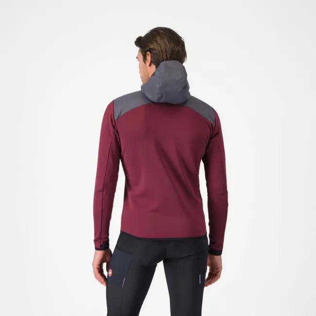 Hanorac Castelli UNLTD Roam Hoodie Visiniu/Gri XXL