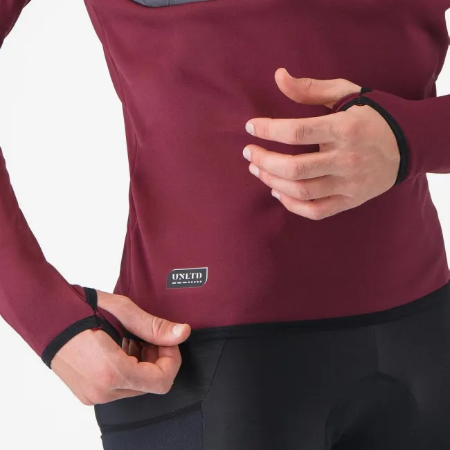 Hanorac Castelli UNLTD Roam Hoodie Visiniu/Gri XXL