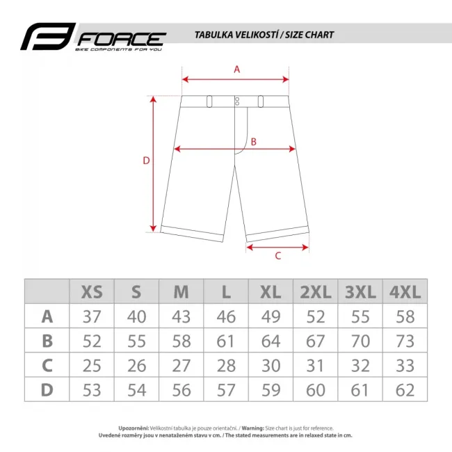 Pantaloni Scurti Force Mount MTB Negri M