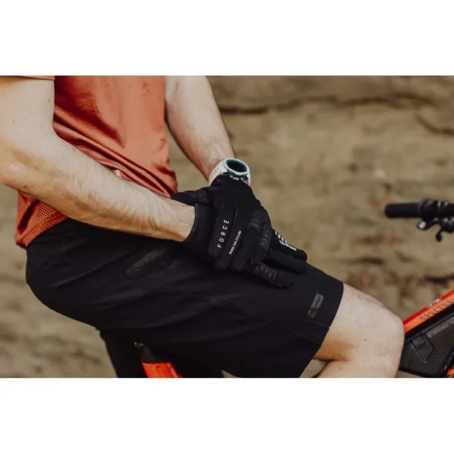 Pantaloni Scurti Force Mount MTB Negri XXL