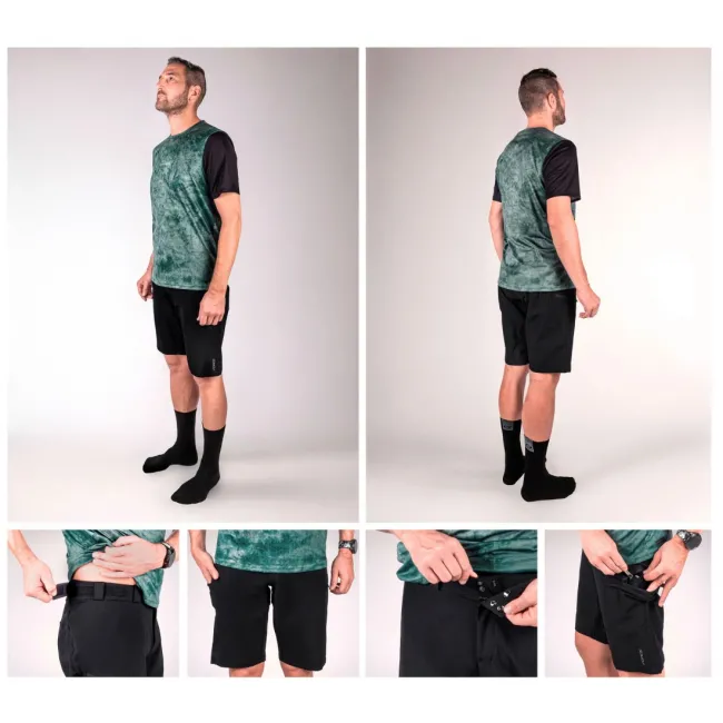 Pantaloni Scurti Force Rebel MTB Negri L