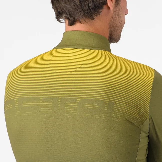 Tricou cu maneca lunga Castelli Apice Thermal Salvie/Albastru/Mango Mojito XL