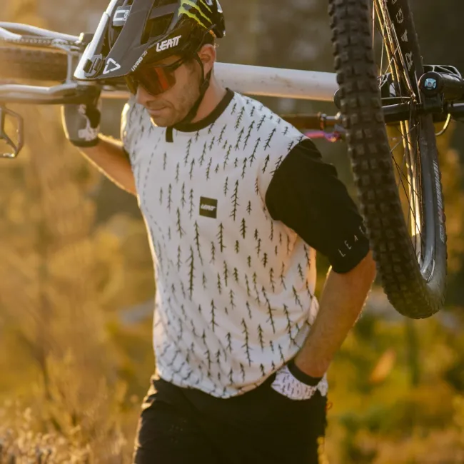 Tricou Leatt MTB Trail 3.0 Trails White XL