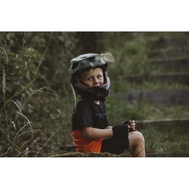 Casca Force DROP downhill, verde-negru S-M