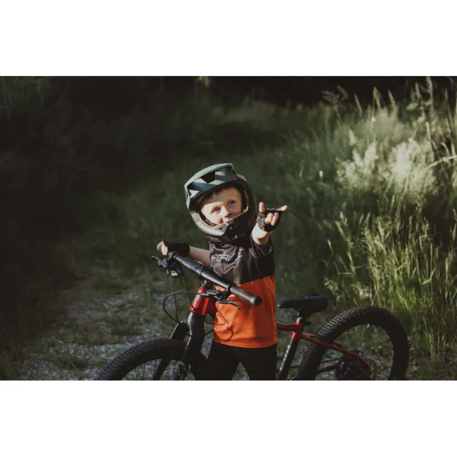 Casca Force DROP downhill, verde-negru S-M