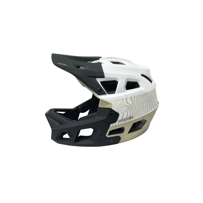 Casca full-face Integra Sport white - Military Green M (55-58 cm)