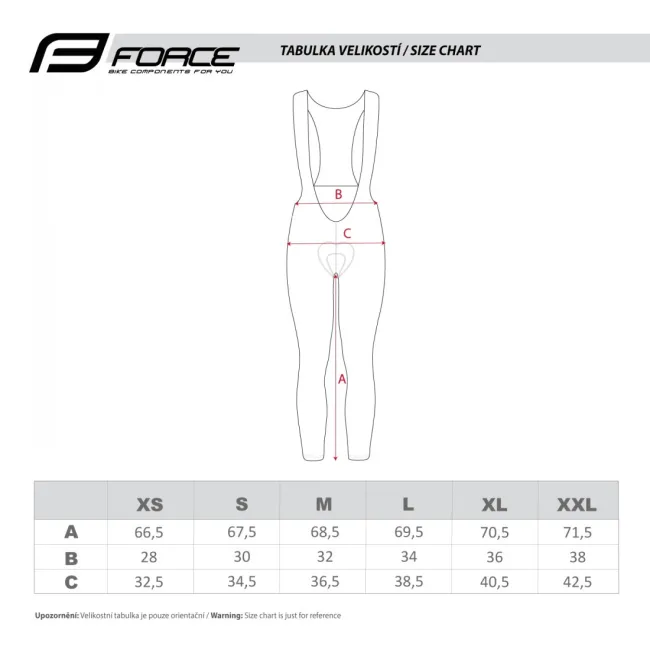 Pantaloni cu bretele si bazon Force Bright negri XL