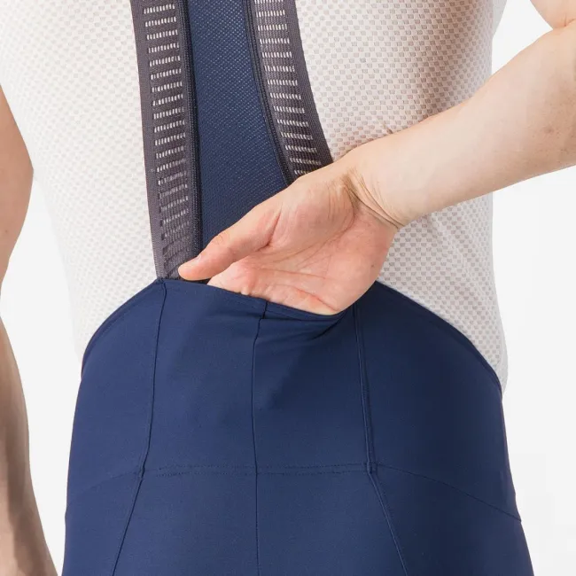 Pantaloni scurti cu bretele Castelli Espresso 2, pentru barbati, albastru belgian XL