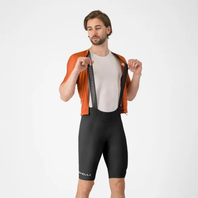Pantaloni scurti cu bretele Castelli Espresso 2, pentru barbati, negru L