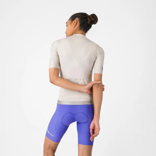 Pantaloni scurti cu bretele Castelli Espresso 2 W DT, pentru femei, violet M