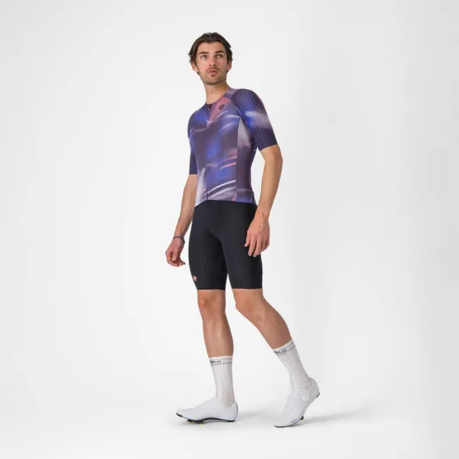 Tricou cu maneca scurta Castelli Aero Race 8s, pentru barbati, rosa giro/night shade XXL