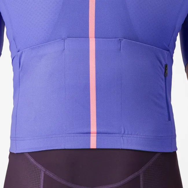 Tricou cu maneca scurta Castelli Drittone Logo, pentru barbati, violet/roz giro M