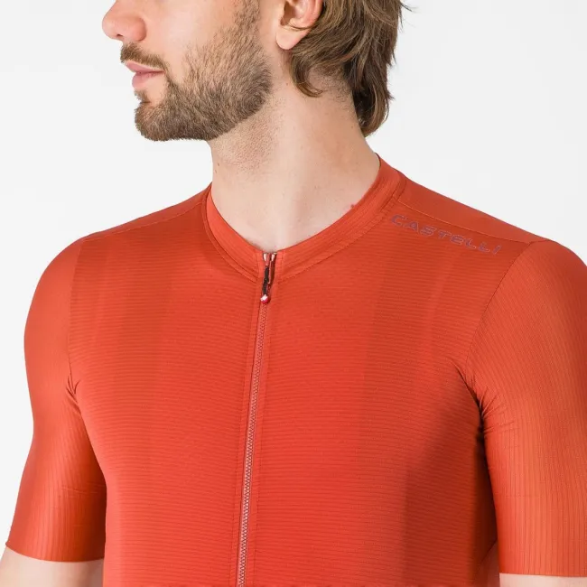 Tricou cu maneca scurta Castelli Espresso 2, pentru barbati, paprika XL
