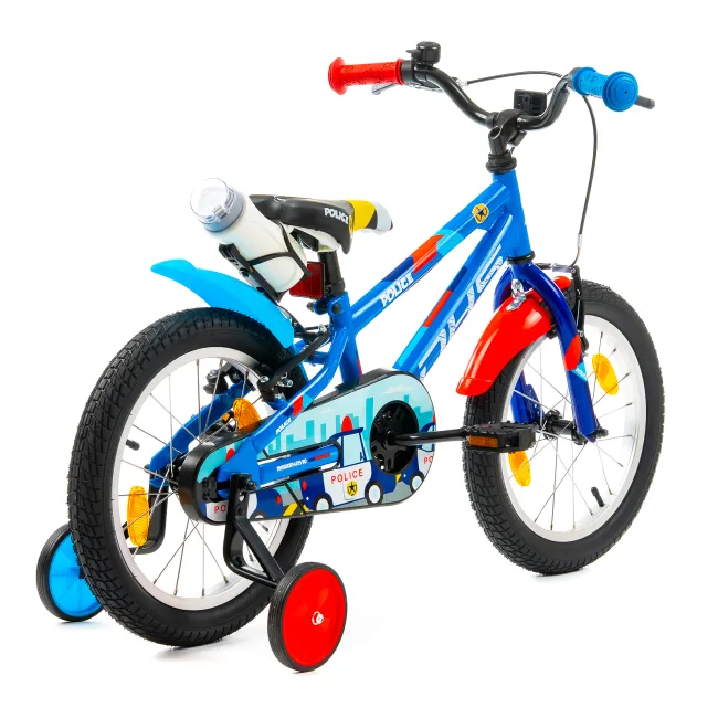 Bicicleta Copii DHS Police - 16 Inch, Albastru, Reambalat