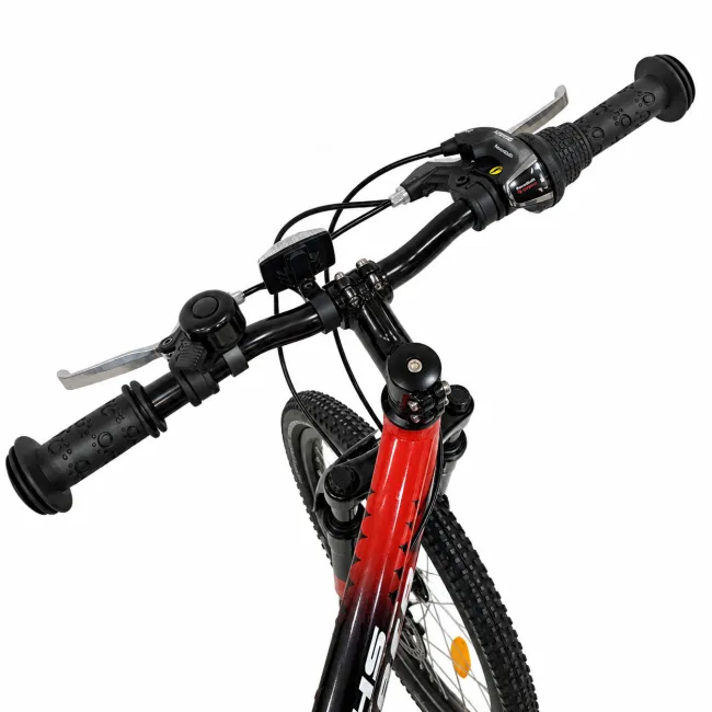 Bicicleta Copii Dhs Terrana 2023, model 2026 - 20 Inch, Rosu-Negru