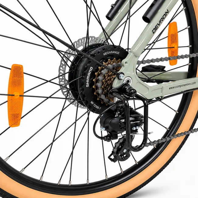 Bicicleta electrica Oras Devron 28200 - 28 inch, L, Gri Deschis