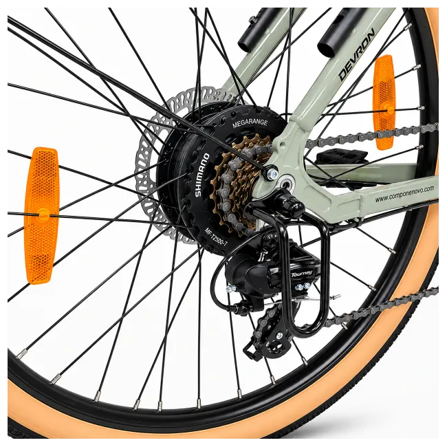 Bicicleta electrica Oras Devron 28200 - 28 inch, M, Gri Deschis