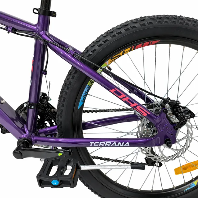 Bicicleta Copii Dhs Terrana 2423B, model 2026 - 24 Inch, Roz-Violet