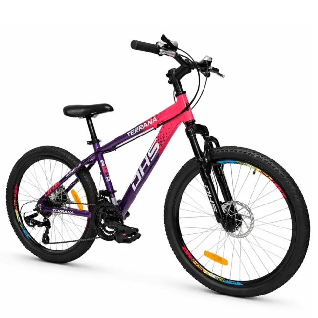 Bicicleta Copii Dhs Terrana 2423B, model 2026 - 24 Inch, Roz-Violet