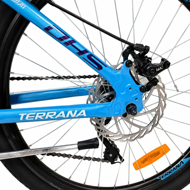 Bicicleta Copii Dhs Terrana 2423B, model 2026 - 24 Inch, Violet-Albastru
