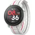 Coros - Pace 3 - ceas multisport GPS - alb rosu Chalk - curea alba/nailon