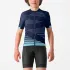Tricou cu maneca scurta Castelli Aero Kid pentru copii Galben Fluo/Bleumarin 8A