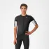 Castelli - tricou ciclism maneca scurta regular fit - Entrata 6 Jersey - albastru | argintiu