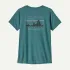 Patagonia - tricou - W Capilene Cool Daily Graphic - Verde | Albastru
