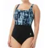 TYR - costum intreg - Tremiti Scoop Neck Controlfit - negru gri